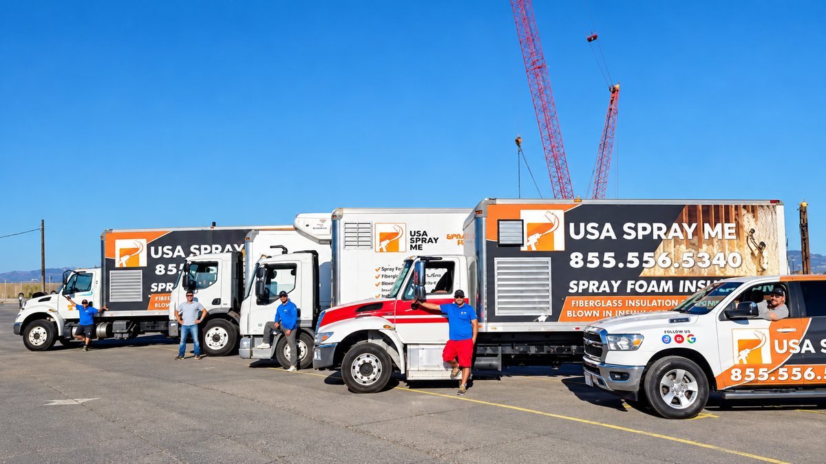 USA Spray Me crew and spray foam rigs — San Francisco Bay Area