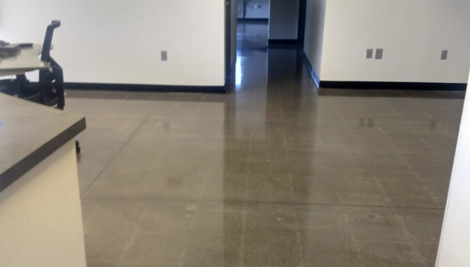 Epoxy flake floor coating installed in a Bay Area garage