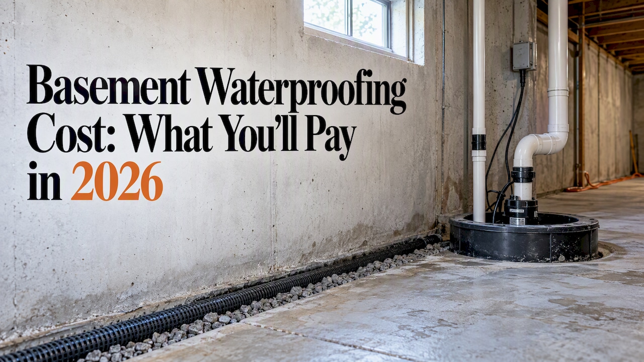 Basement Waterproofing Cost: What You'll Pay in 2026