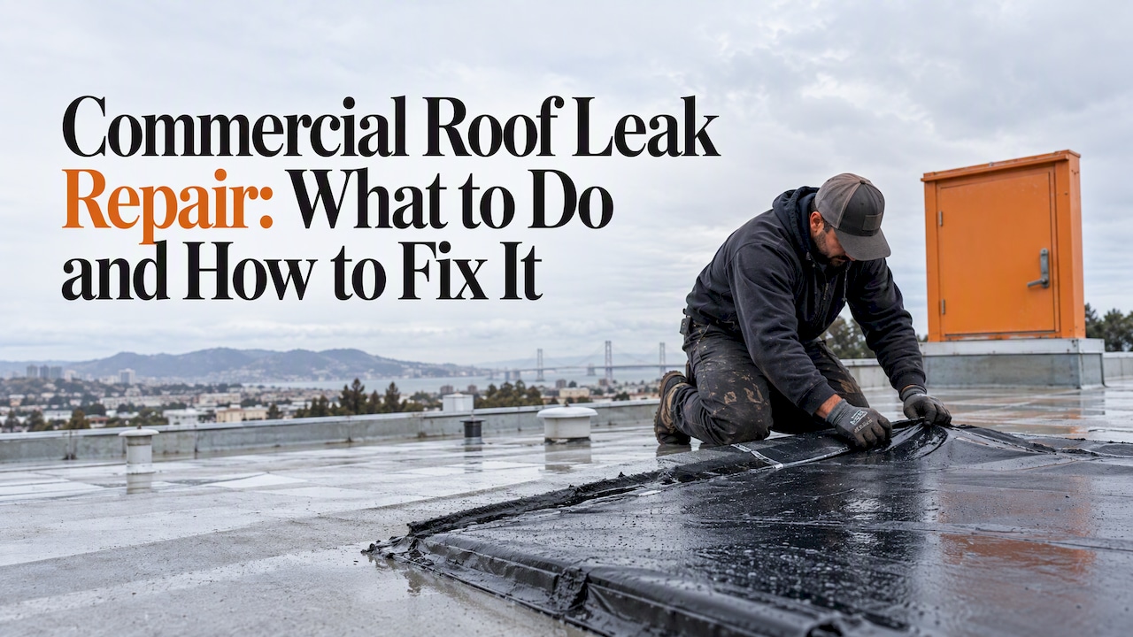Commercial Roof Leak Repair: What to Do and How to Fix It